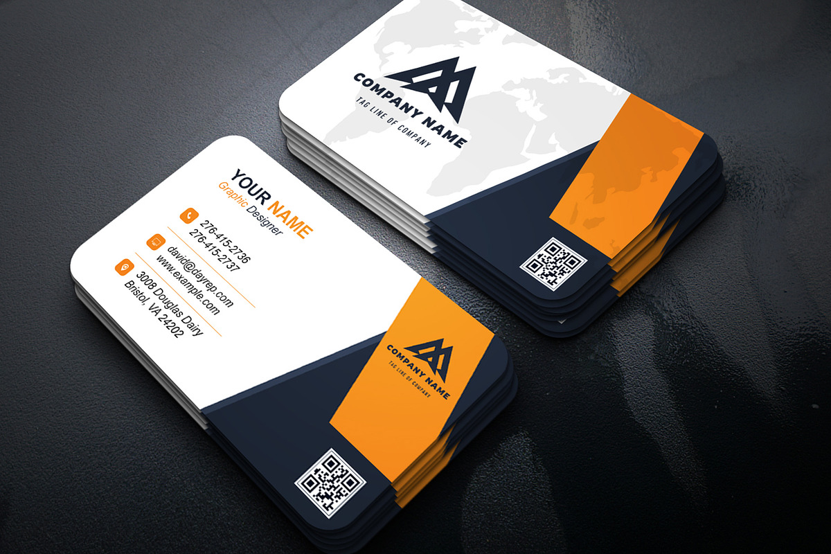 Modern PSD Business Card Template