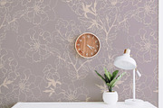 Peony flower pattern, a Pattern Graphic by Polanika (Thumbnail 6 of 12)
