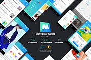 Material Theme UX/UI Kit, an UI Kit Template by App for Mobile & Website (Thumbnail 9 of 9)