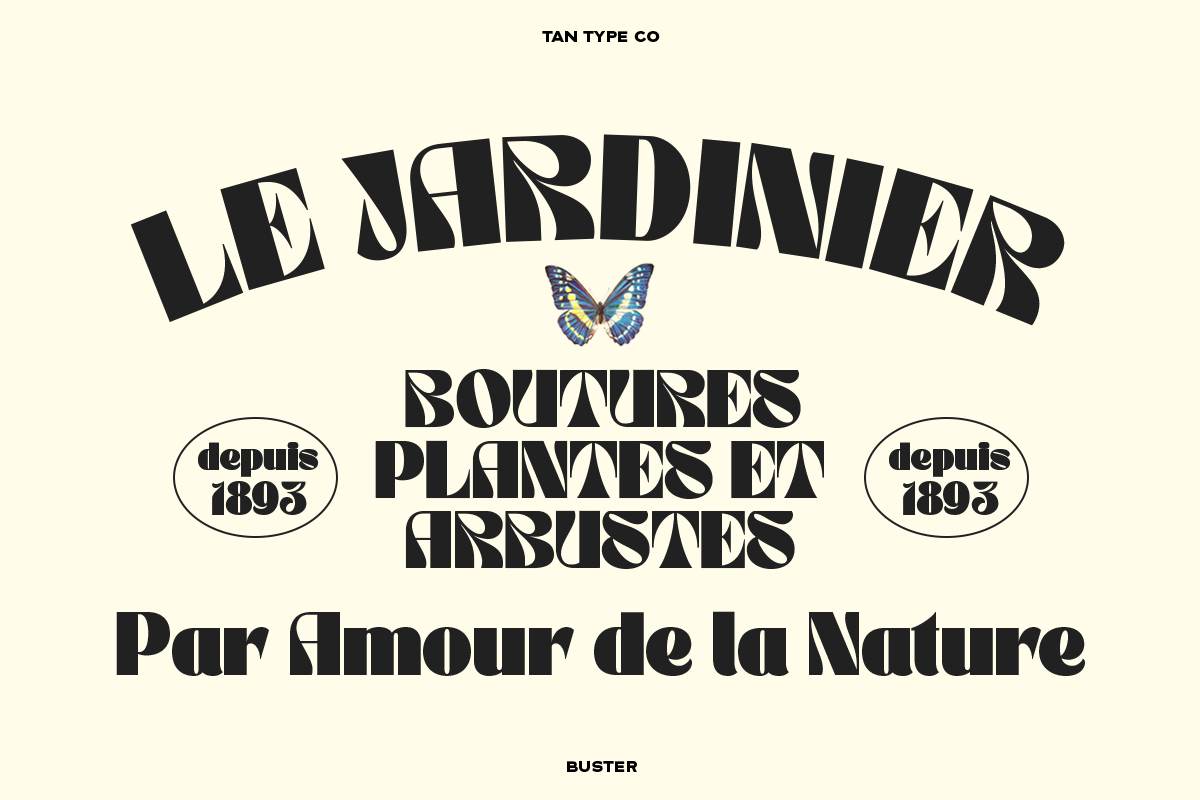 TAN - BUSTER, a Font by TanType (Photo 16 of 18)