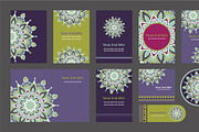 20 Mandala Vintage Template Card., a Card Template by Noree (Thumbnail 15 of 20)