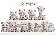 12 Pastel Animal Figurines STL, an Animal 3D Model by Layerology (Thumbnail 3 of 3)