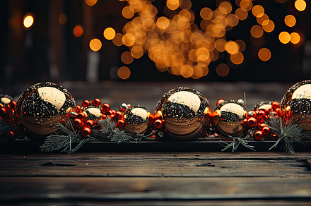 Christmas and New Year festive frame