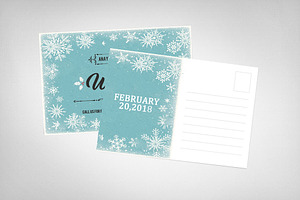 Electro Winter Party Card