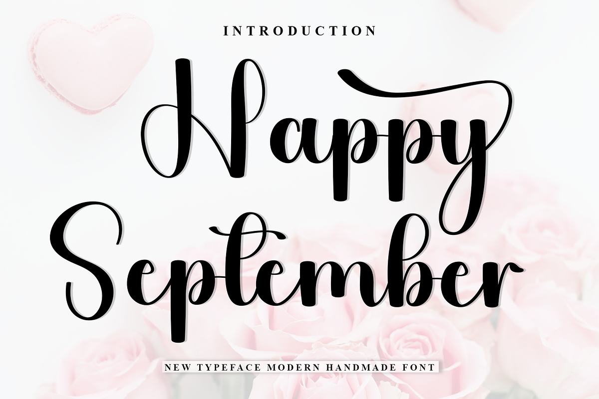 Happy September, a Handwritten Font by InermediaSTUDIO (Photo 1 of 8)
