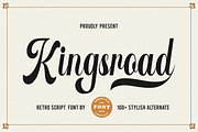 Kingsroad, a Script Font by Essentials Studio (Thumbnail 1 of 10)