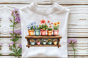 Gardening Watercolor Sublimation Cli, an Illustration by Libby Wishes (Thumbnail 7 of 9)
