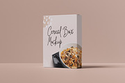 Cereal Box Mockup, a Packaging Mockup by HanaSaka_Studio (Thumbnail 2 of 5)