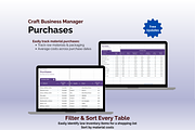Craft Business Manager-Google Sheets, an App Template by Ardent Workshop (Thumbnail 4 of 9)