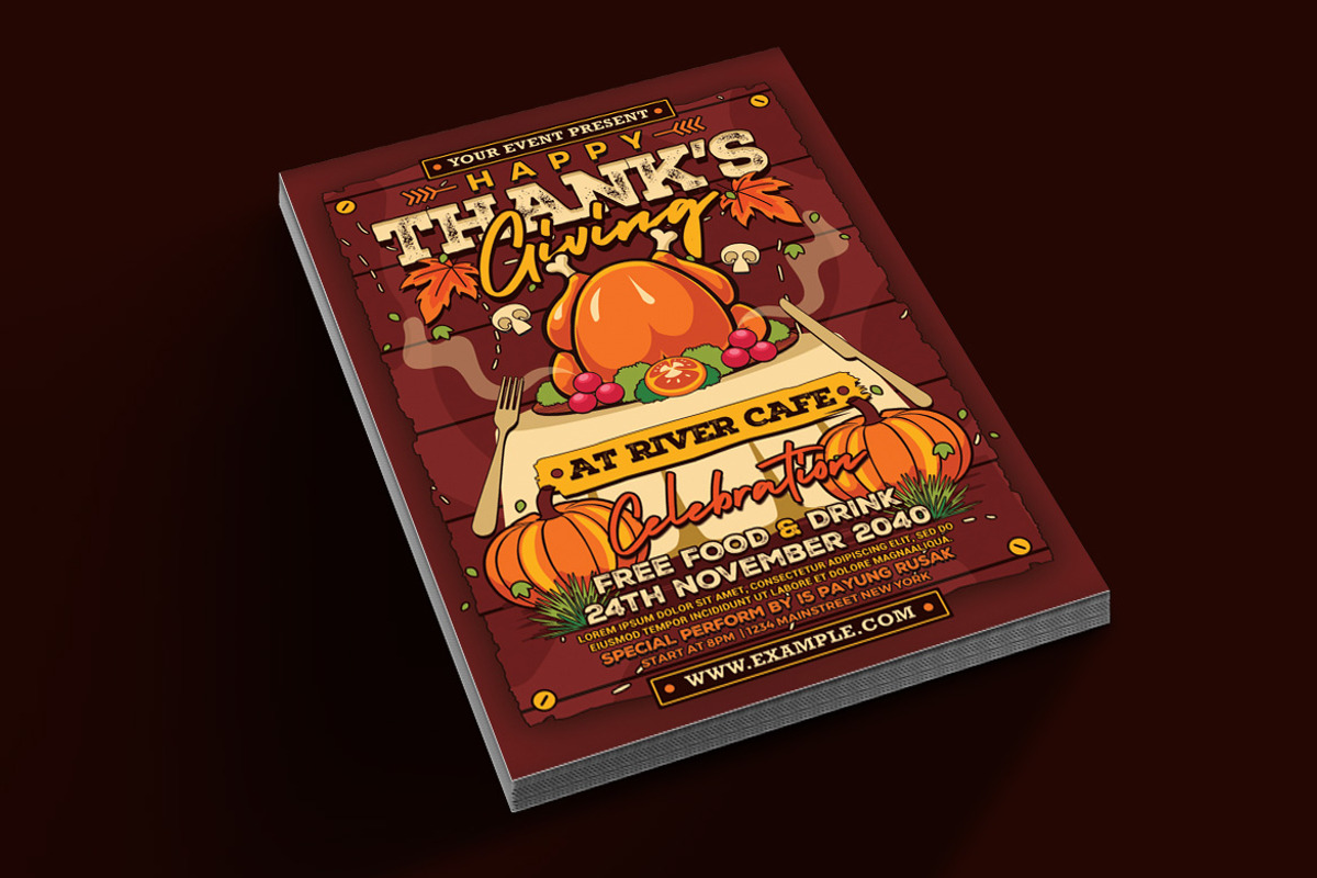 Thanksgiving Celebration Flyer, a Flyer Template by Muhamad Iqbal hidayat (Photo 2 of 4)