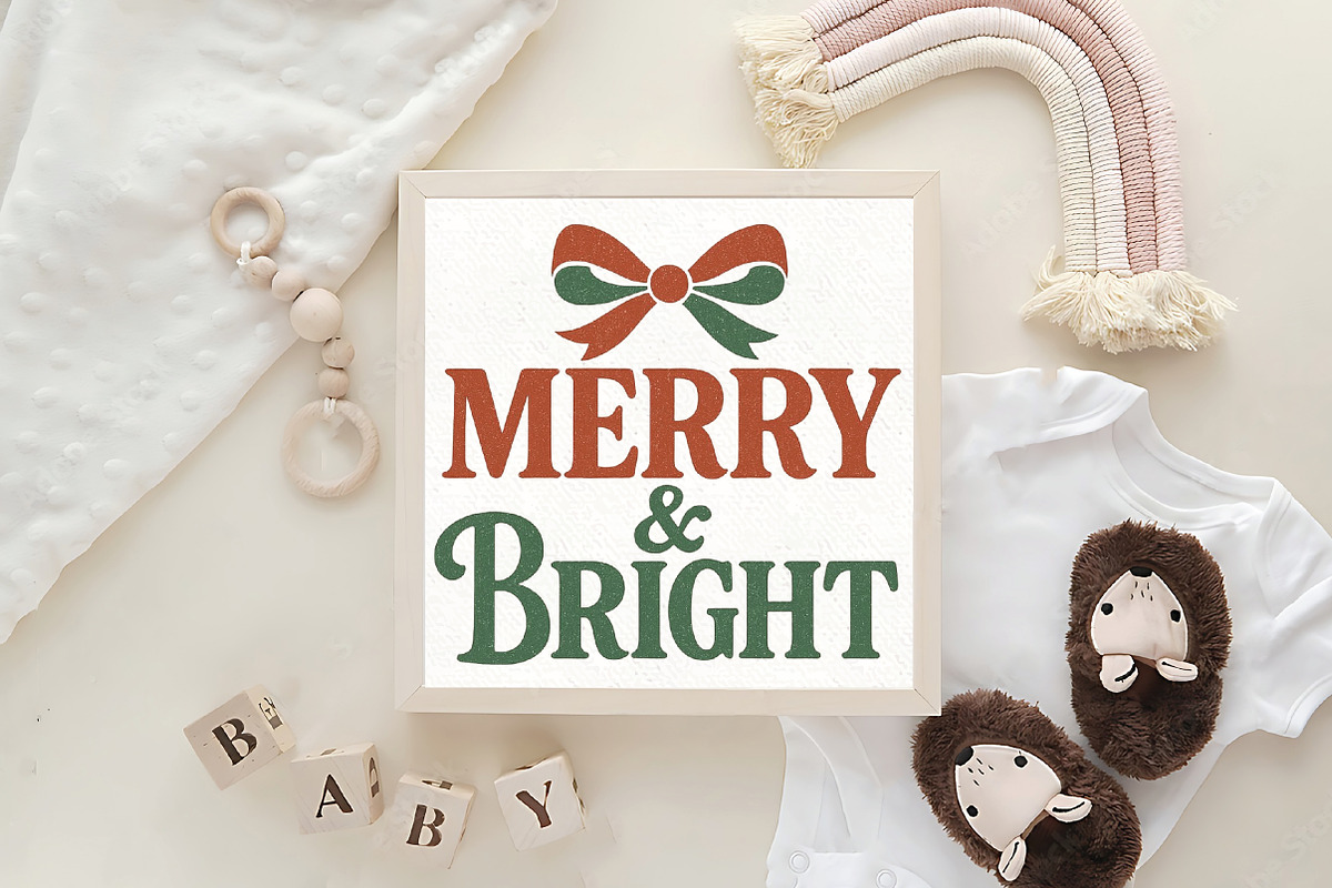 Merry and Bright Coquette Christmas, an Illustration by CraftArtStudio (Photo 4 of 4)