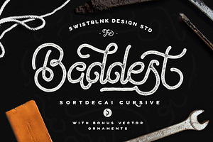 Sortdecai Cursive Script And Bonus