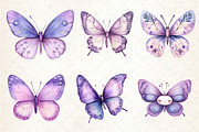 Pastel Purple Butterflies PNG, an Illustration by Dream Creation (Thumbnail 6 of 6)