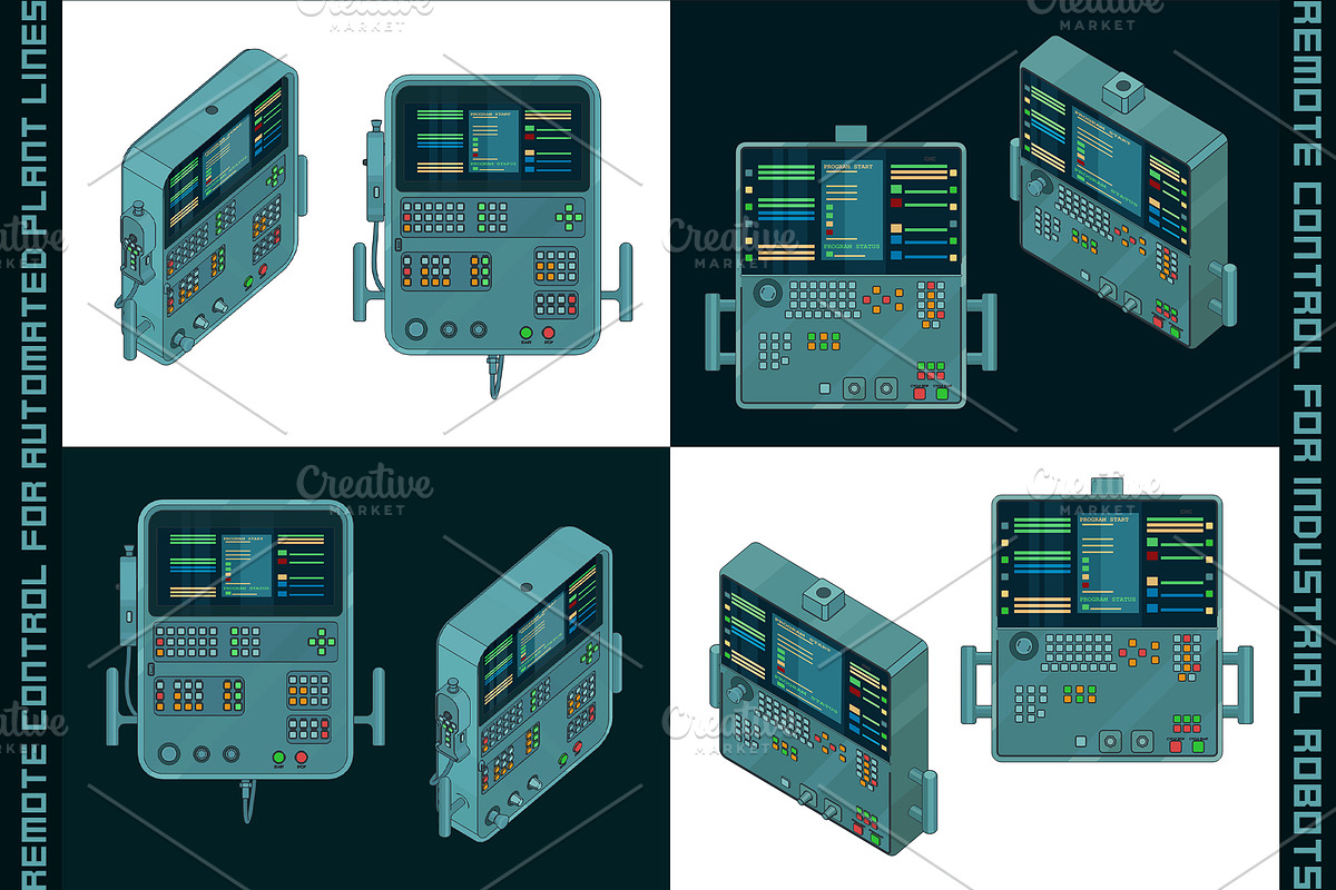 Automated plant line remote controls, a Technology Illustration by Blacklight (Photo 1 of 4)
