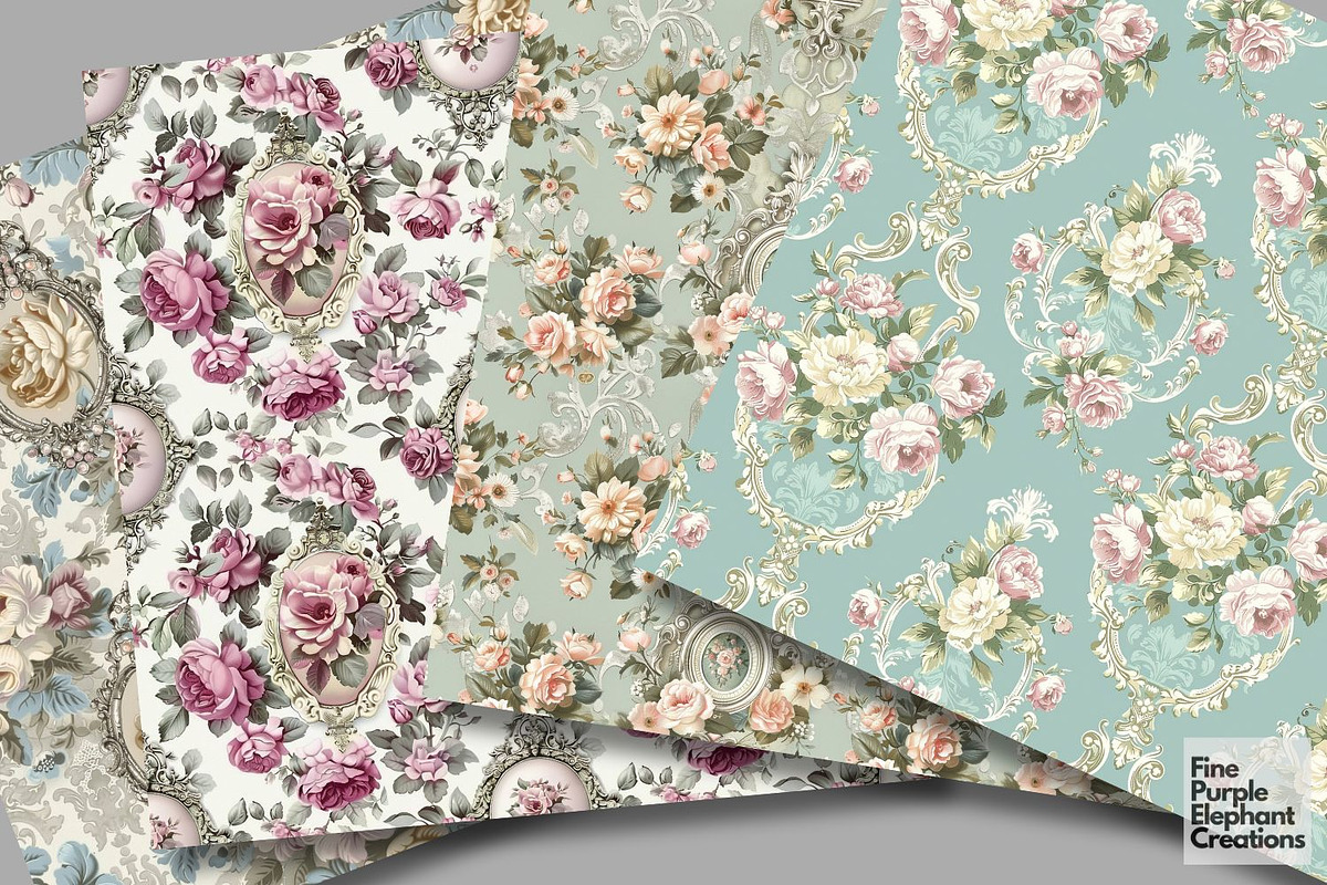 Regency Era Victorian England, a Pattern Graphic by Fine Purple Elephant