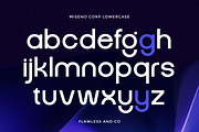 Miseno - Corporate Sans Serif Font, a Sans Serif Font by Flawless And Co (Thumbnail 8 of 10)