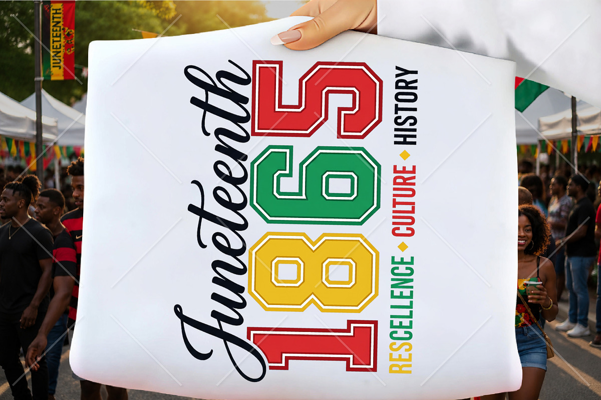 Juneteenth 1865 Sublimation PNG, a Seasonal Illustration by Canvas Craft (Photo 1 of 5)