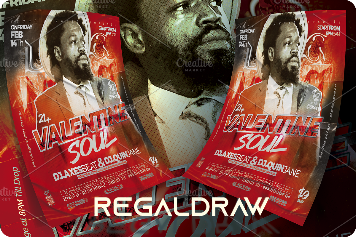 Valentine Soul Flyer, a Flyer Template by regalDRAW (Photo 4 of 4)