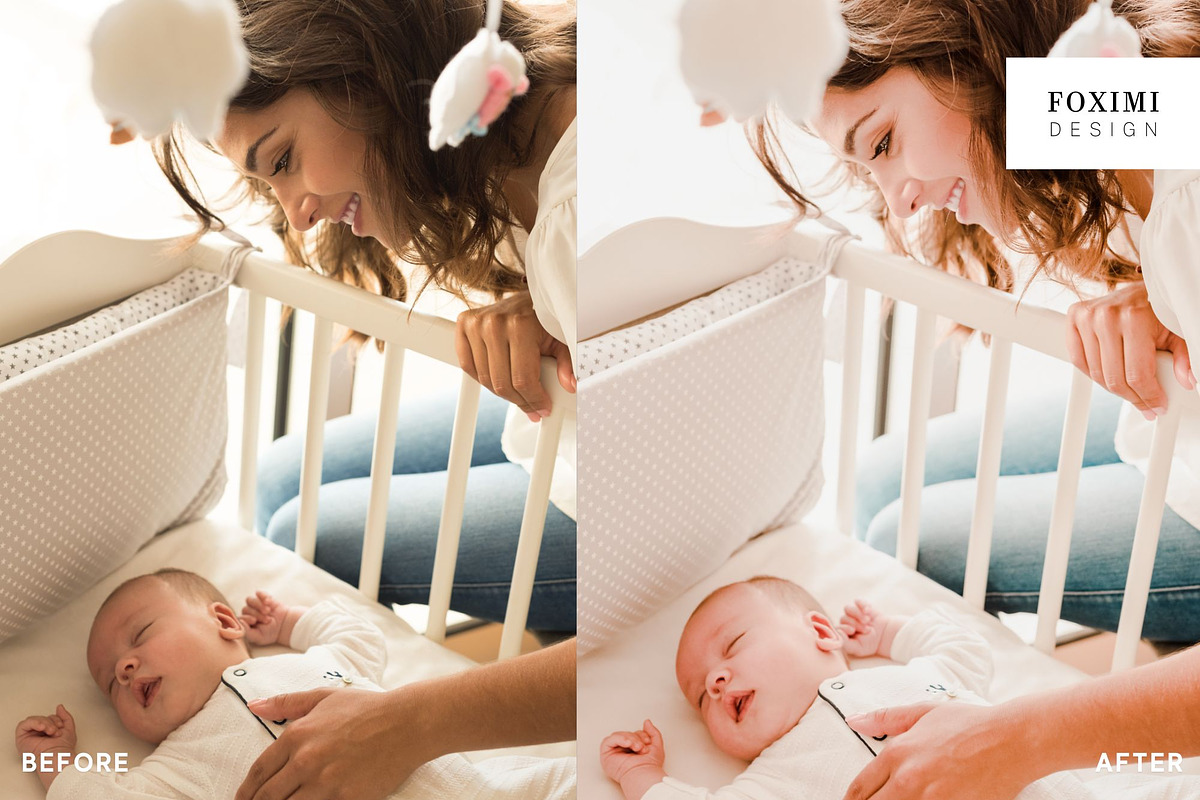 10 NEWBORN LIGHTROOM PRESETS, a Plug-in Add-On by FOXIMIDesign (Photo 9 of 11)