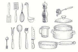 Kitchenware Vector Collection