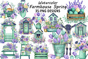 Farmhouse Spring Clipart Bundle, an Illustration by Daily.Designs (Thumbnail 1 of 3)