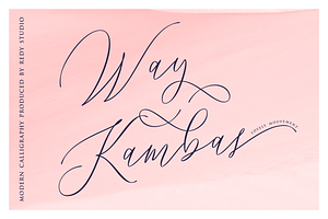 Way Kambas Modern Calligraphy Font