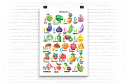 Cute Vegetable alphabet, a Background Graphic by KatBranchArt (Thumbnail 2 of 5)