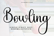 Bowling, a Handwritten Font by InermediaSTUDIO (Thumbnail 1 of 8)