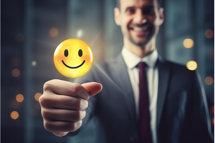 Businessman showing positive, a Technology Photo by Ylivdesign