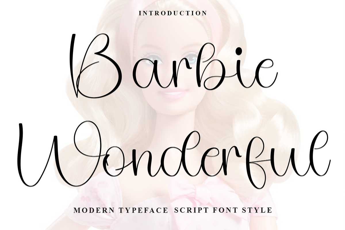 Barbie Wonderful, a Handwritten Font by InermediaSTUDIO (Photo 1 of 7)