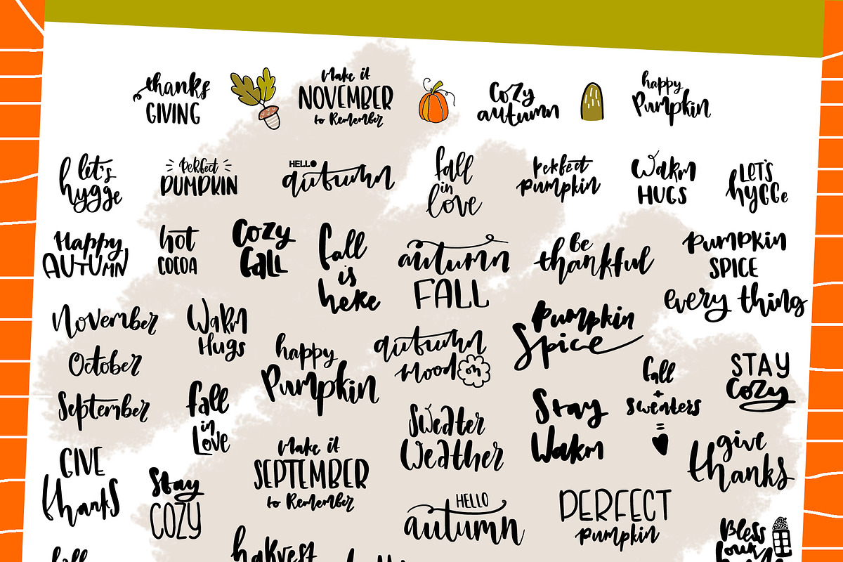 Hello autumn. Vector pack, an Animal Illustration by Alyonka_lis (Photo 5 of 7)