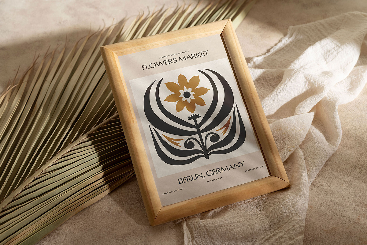 Neutral Floral | Wall Art Collection, an Object Graphic by Leleka.Store (Photo 8 of 18)