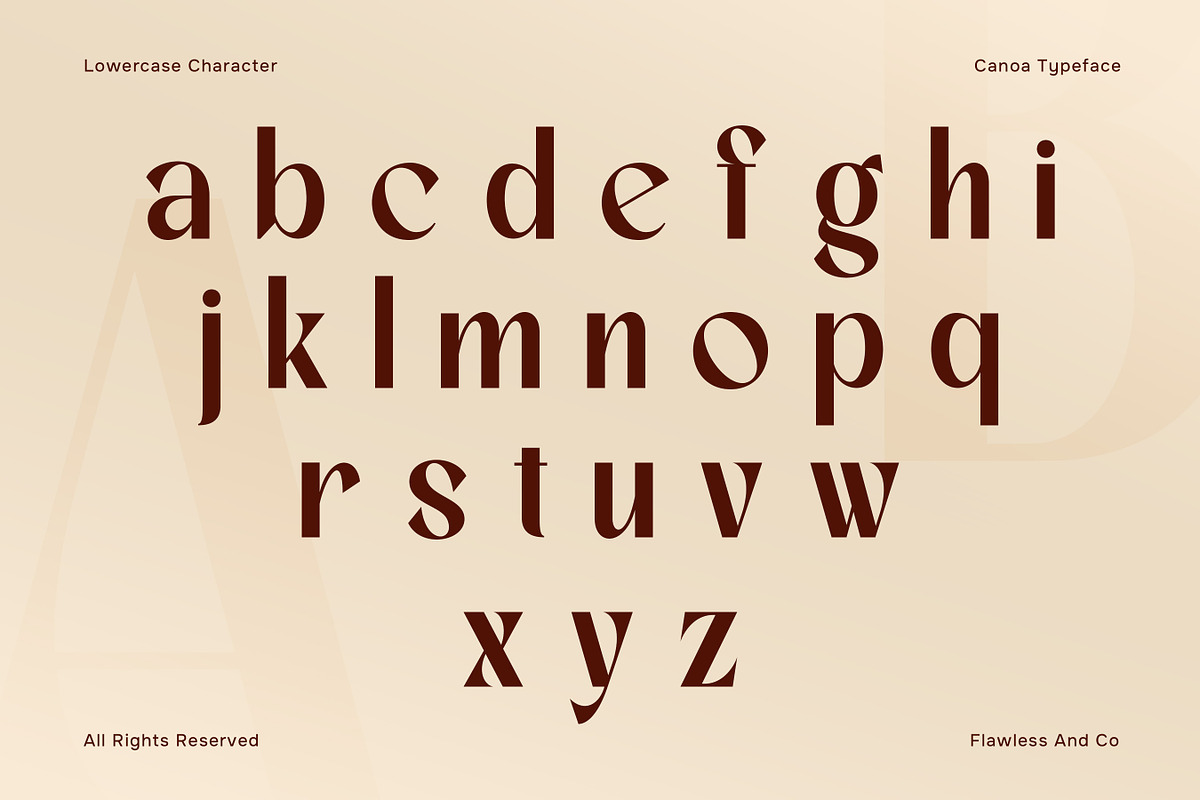 Canoa - Elegant Luxury Sans Font, a Sans Serif Font by Flawless And Co (Photo 7 of 10)