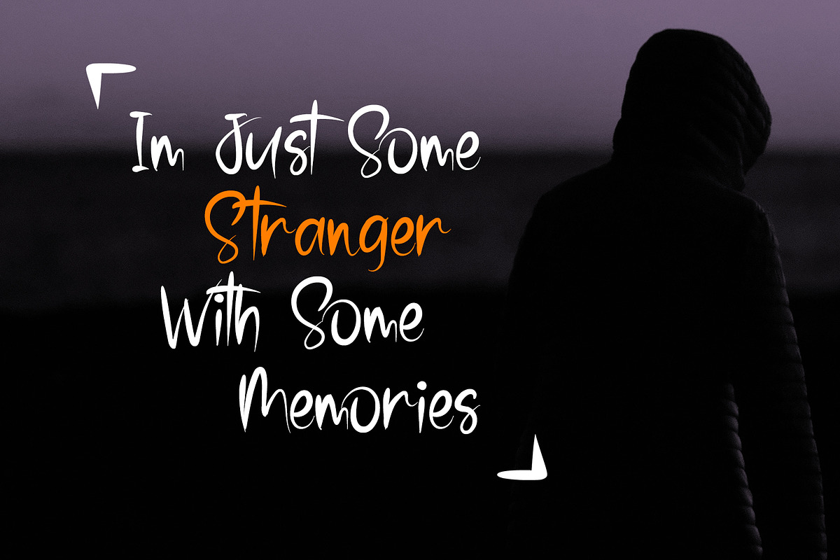 Stranger - Brush Font preview 3