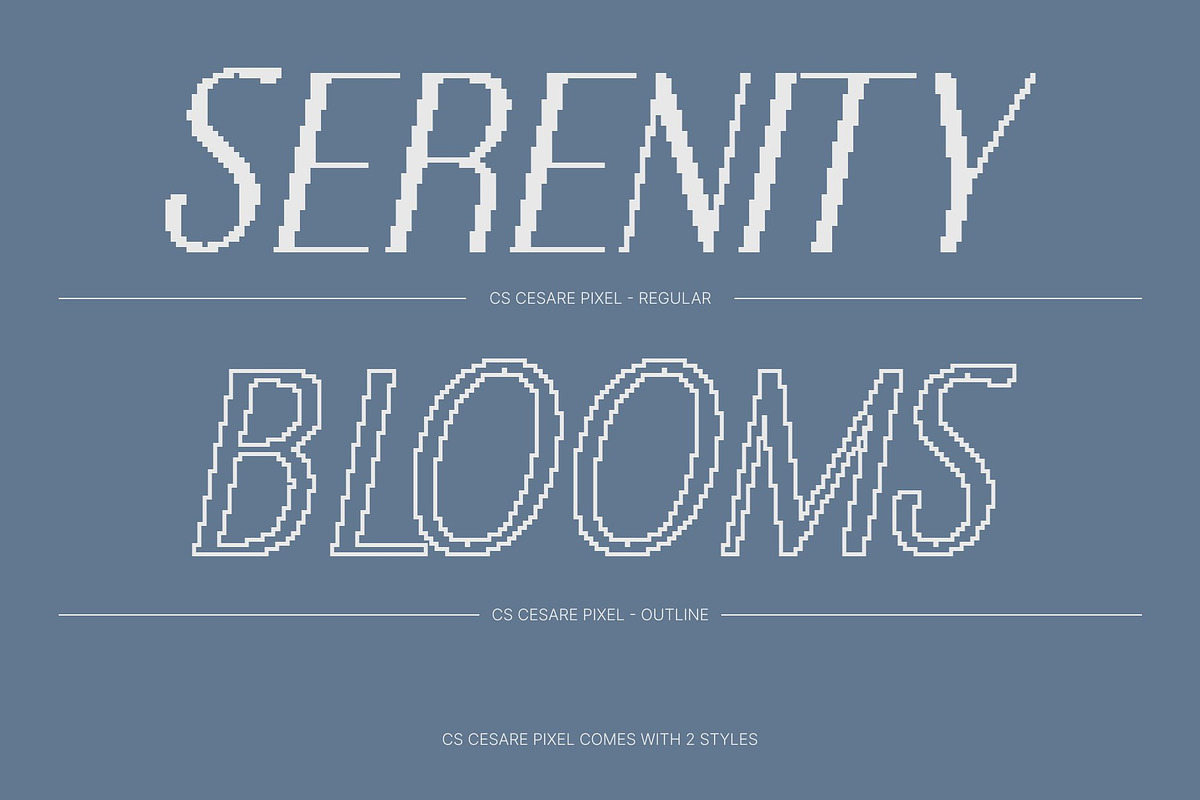 CS Cesare Pixel, a Sans Serif Font by Craft Supply Co. (Photo 4 of 8)