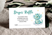 Little Dragon Baby Shower Bundle, an Invitation Template by SvetaArtStore (Thumbnail 5 of 7)