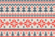 Christmas seamless knitted patterns, a Pattern Graphic by VasilkovS (Thumbnail 2 of 5)