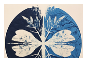Cybo Collection · Cyanotype Botanics, a Texture Illustration by milatovar (Thumbnail 10 of 19)