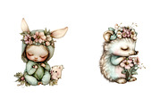 Whimsical Spring Clipart, an Illustration by SinaCreation (Thumbnail 5 of 11)