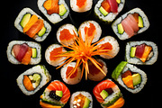 Sushi Art - 40 images, a Food Illustration by Handmadefont (Thumbnail 9 of 12)