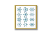 Snowflakes icon collection, a Pattern Graphic by RODINA (Thumbnail 3 of 3)