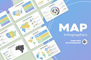 Map Infographic Google Slide, a Presentation Template by Mighty-Slide (Thumbnail 1 of 8)