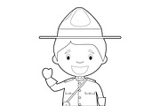 125x Kids of the World for Coloring, an Education Illustration by asantosg (Thumbnail 7 of 23)