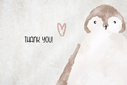 Cute penguins clipart and 3 patterns, an Animal Illustration by Leksart (Thumbnail 12 of 12)