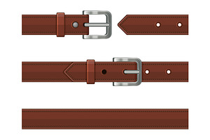 Seamless Leather Belts Set