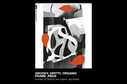 Organic Frames - Hand Cut Frame PNGs, a Texture Graphic by BLKMARKET© (Thumbnail 2 of 7)