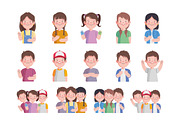 Down Syndrome Illustration Set, a Templates & Theme by studiogstock (Thumbnail 1 of 3)