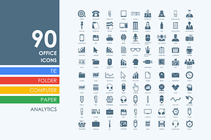 90 office icons, an Icon by Palau