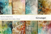 Grunge Digital Papers, a Background Graphic by BonaDesigns (Thumbnail 1 of 10)