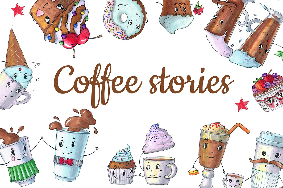 Coffe stories, muffins and coffee, a Food Illustration by fiolika (Photo 1 of 6)